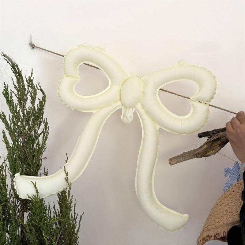 Aluminum Film Balloon With Cutout Bowknot Design For Baby  Wedding Photography Cutout Party Balloons
