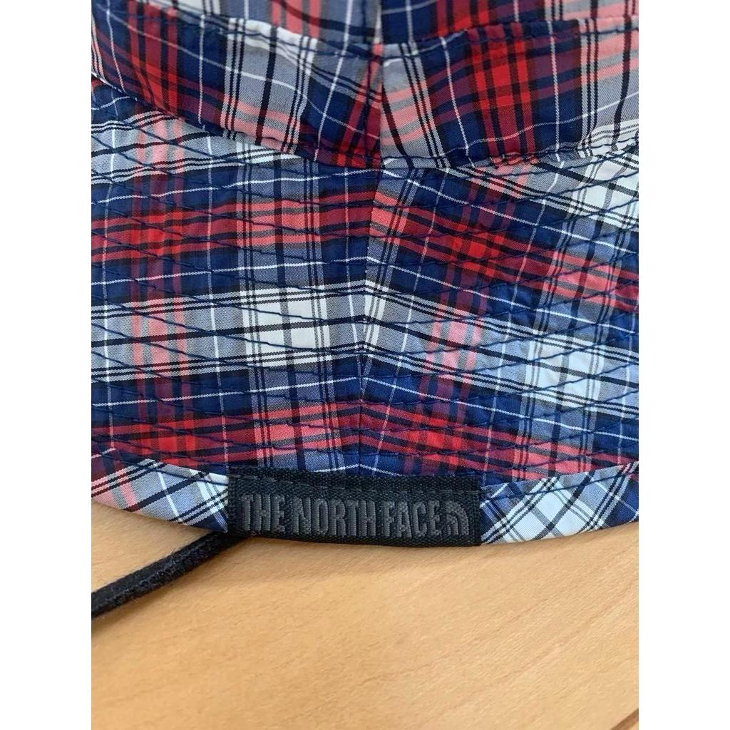 Used THE NORTH FACE Check Pattern Bucket Hat with Chin Strap NNO1324 M Size