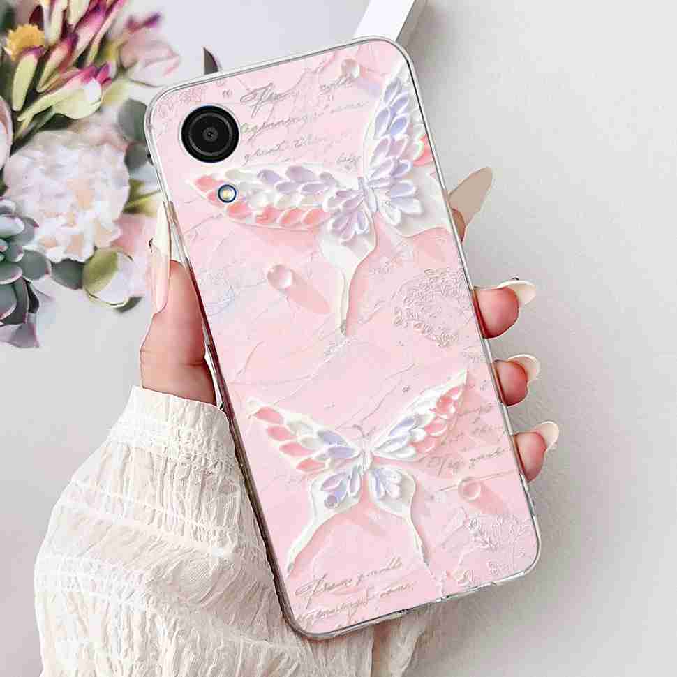 For Samsung A03Core Case Soft Silicone Cute Heart Painted Cover Case For Samsung Galaxy A03 Core SM-A032F TPU Fundas Capa