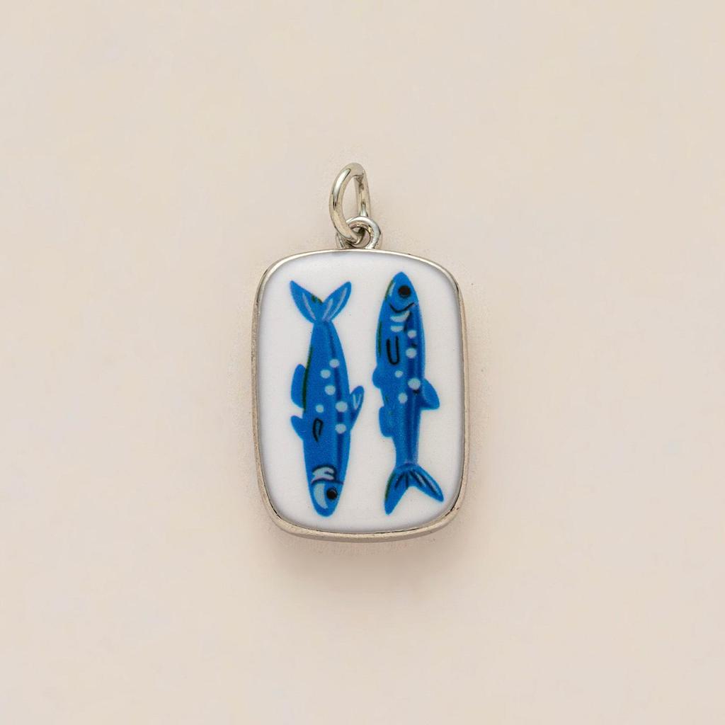 Heart-shaped Square Plate Animal Pendant DIY Jewelry Accessories, Copper-Plated, Fashionable and Colorfast