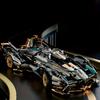 Limited Edition Super Sports Car Model Kit - Stylish Black and Golden, Mechanical Assembly, High-Quality ABS Plastic, Stackable Vehicle Set