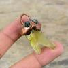 Green Amethyst Rough Pendant Electroformed Copper Pendant Green Tourmaline Rough Pendant Electroformed Jewelry Gemstone Pendant Gift For Her