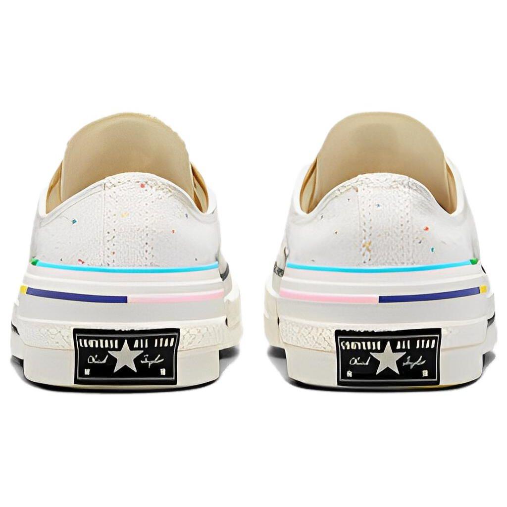 Converse Chuck 70 Low Pride - Proud to Be Unisex Sneakers Cream Egret Black A06030C