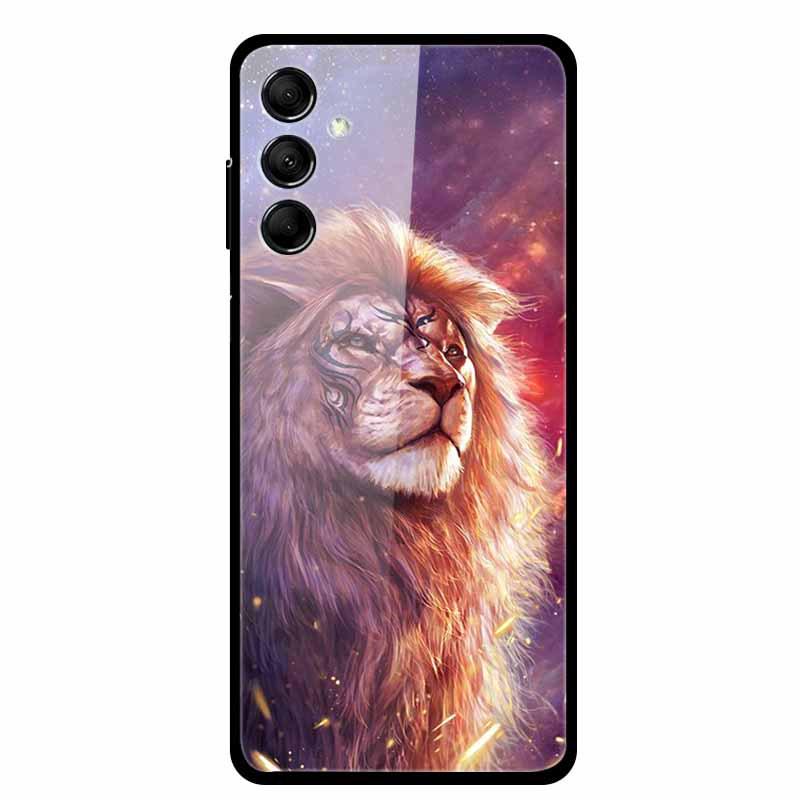Kreative Landschaft Tierkunst Gehärtetes Glas Hülle für Samsung M14 5G