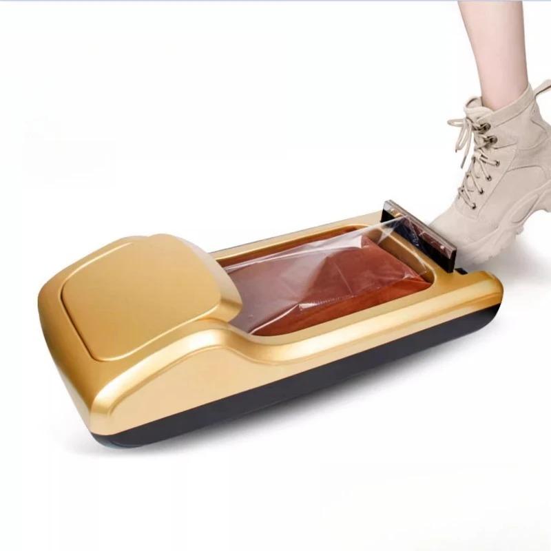 Smart Automatic Shoe Film Dispenser, Hands-Free Indoor Foot Cover Machine, Modern Home Kitchen Office Hygiene Essential Device