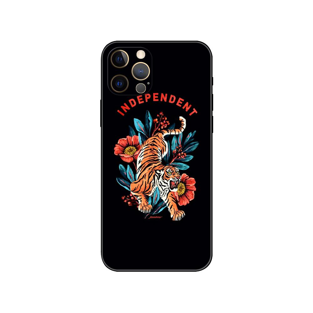 Tiger Leopard Print Panther Phone Case for Iphone 5s 2020se 6 6s 7 8 Plus X 10 XR XS 11 12 13 Mini Pro MAX Black Tpu Back Cover