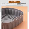 Reusable Baking Basket Air Fryer Silicone Liner Non Stick Foldable Tray Pot for Family Kitchen Use