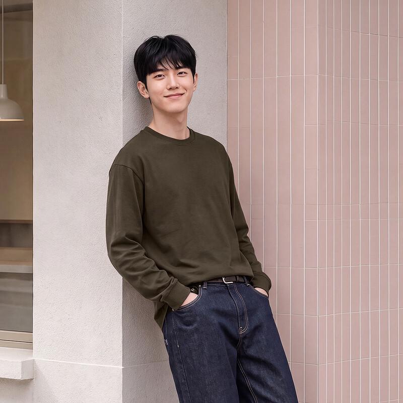 Semir Men's Long-Sleeve Round Neck Knit T-Shirt