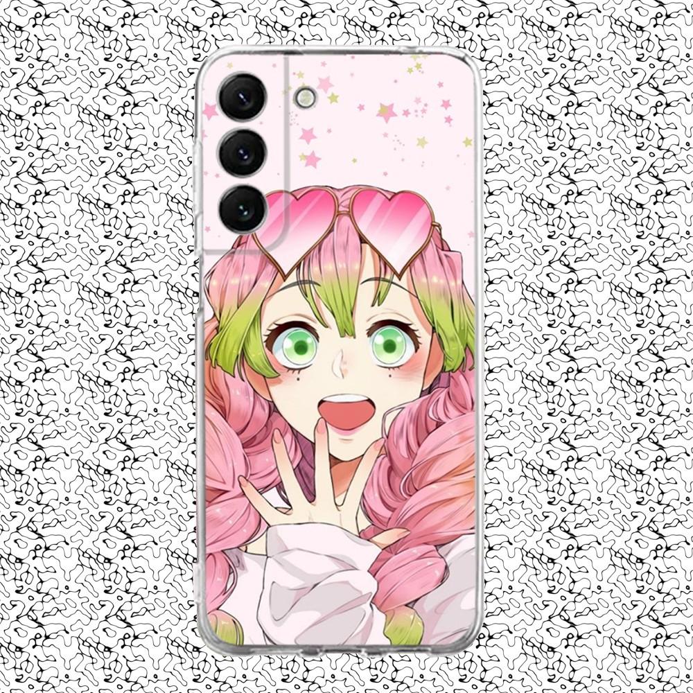 Mitsuri Kanroji Phone Case Silicone For Samsung S30,S23,21,22,20 Ultra,S20 FE lite,S10,9,PIus Note20ultra Cover Clear
