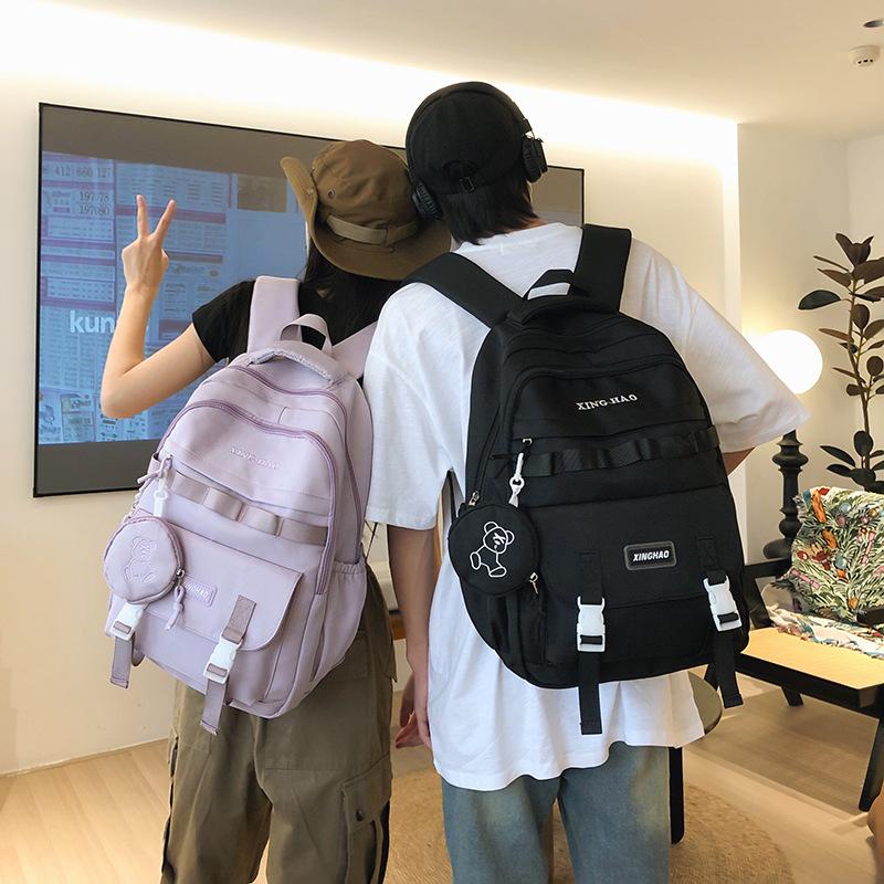 School bag new large-capacity high school backpack lightweight burden reduction ridge protection waterproof middle school backpack