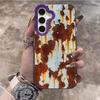 Peeling Paint Rust Print Phone Case For Samsung Galaxy S26 Ultra S25 S24 S23 S22 PLUS FE A56 A55 A54 A53 IMD Shockproof Cover