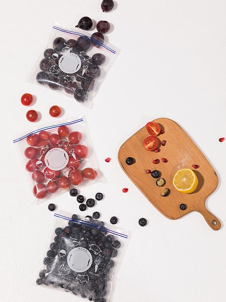 206AAC Japanese Fresh-Keeping Bag, 16x14cm, S Size, 20 pcs - Ideal for Food Storage in Fridge.