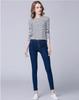 2022 Women's Slimming One-Shoulder Black & White Striped Long Sleeve T-Shirt