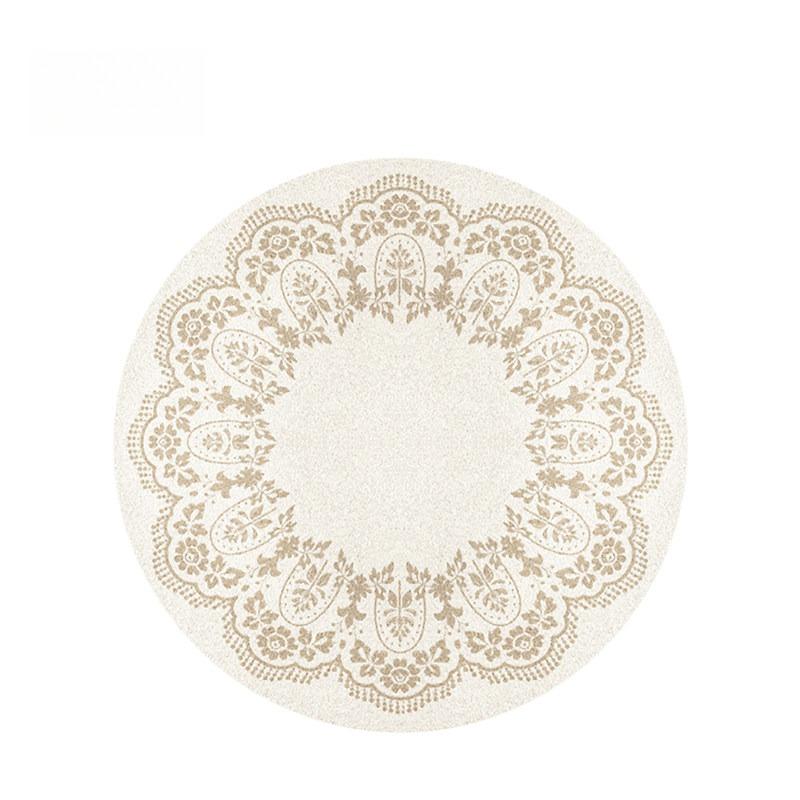 French Style Bedroom Decor Round  Carpet