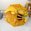 Custom Name Maya the bee Theme Automatic Umbrella, Lightweight & Portable, 8 Rib, Perfect for Outdoor Travel, Birthdays, Christmas, Gifts.