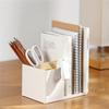 1pc Polishing desktop storage box - spacious folder storage and sorting rack with tension installation - perfect for offices
