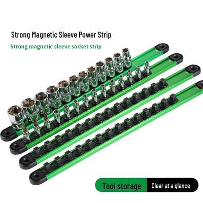 Magnetický organizér na nástrčné klíče: Velký, Střední, Malý - Držák na mušky Gadget Kovový Fixátor prodlužovacího kabelu pro závěsné skladování