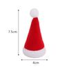50/1Pcs Mini Santa Hats Wine Bottles Cover Cup Lollipop Hat Fork Knife Cutlery Bag For Xmas New Year Party Dinner Table Decors