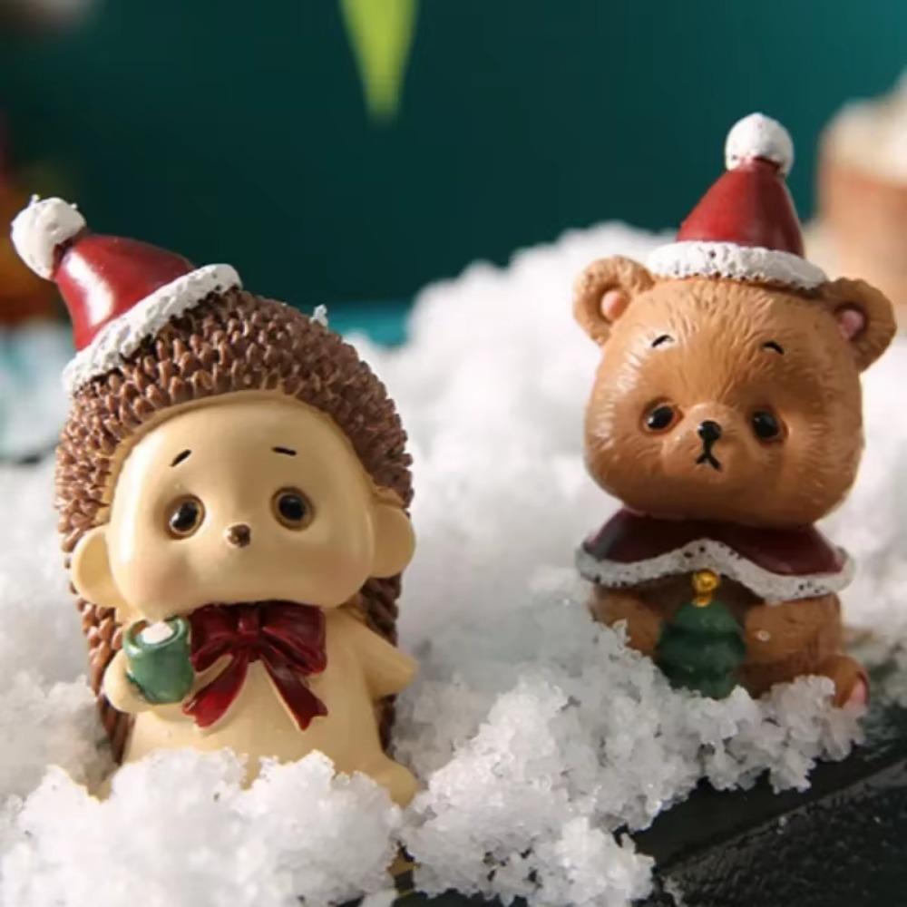 Mini Weihnachtsbaum Weihnachtsmann Kuchendekoration Handwerk Figuren Weihnachtsschmuck Feengarten Zubehör Geschenke Heimdeko