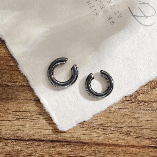 2Pcs Ear Cuffs for Women C-Shaped Ear Cuff Chunky Huggie Hoop Earrings Cartilage Upper Non-Piercing Cartilage Clip Cuff Earrings Jewelry