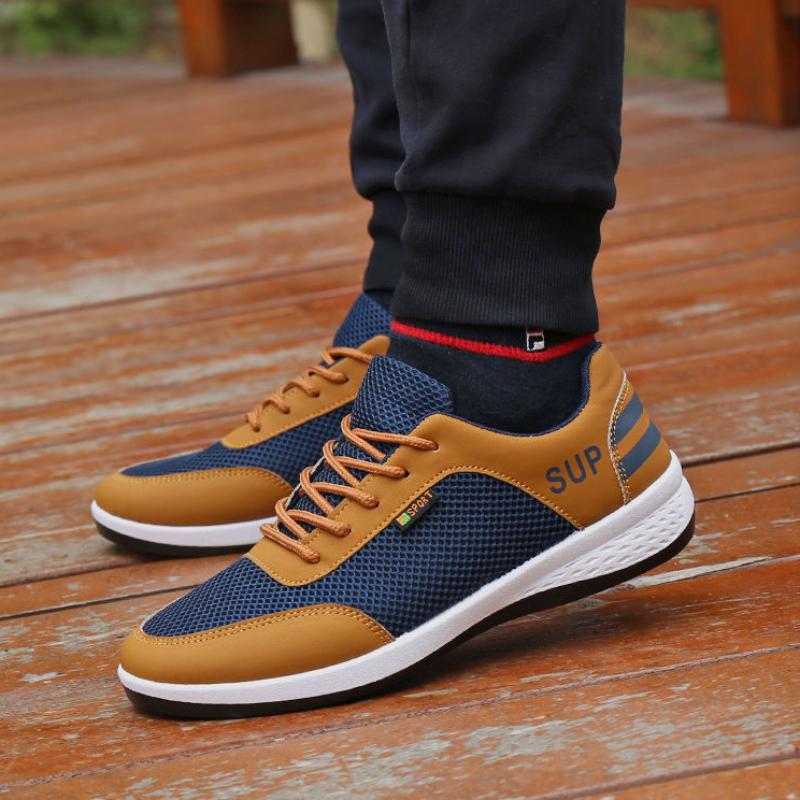 Fashion Men Running Shoes Summer Breathable Tennis Shoes Non-slip Men Shoe Mesh Popular Sport Shoes Fashion Sneakers Non Slip Trainers