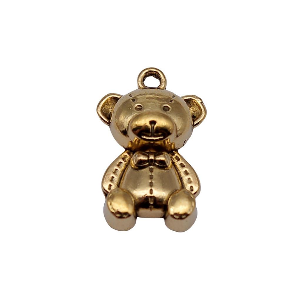 Bear Pendants Metal Animal Charms Panda For DIY Bracelet Necklace Earrings Accessories