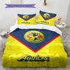 Club America Pattern Bedding,Quilt Set Quilt Cover Pillowcase Home Birthday Gift(1 * Duvet Cover + 2 * Pillowcase, Without Core)