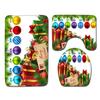 Christmas Bathroom Floor Mat Toilet Three-Piece Set