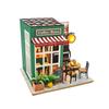 Dollhouse Miniature Kit with Furniture 3D Wooden Mini House Building Kit for Adults Teens Cafes
