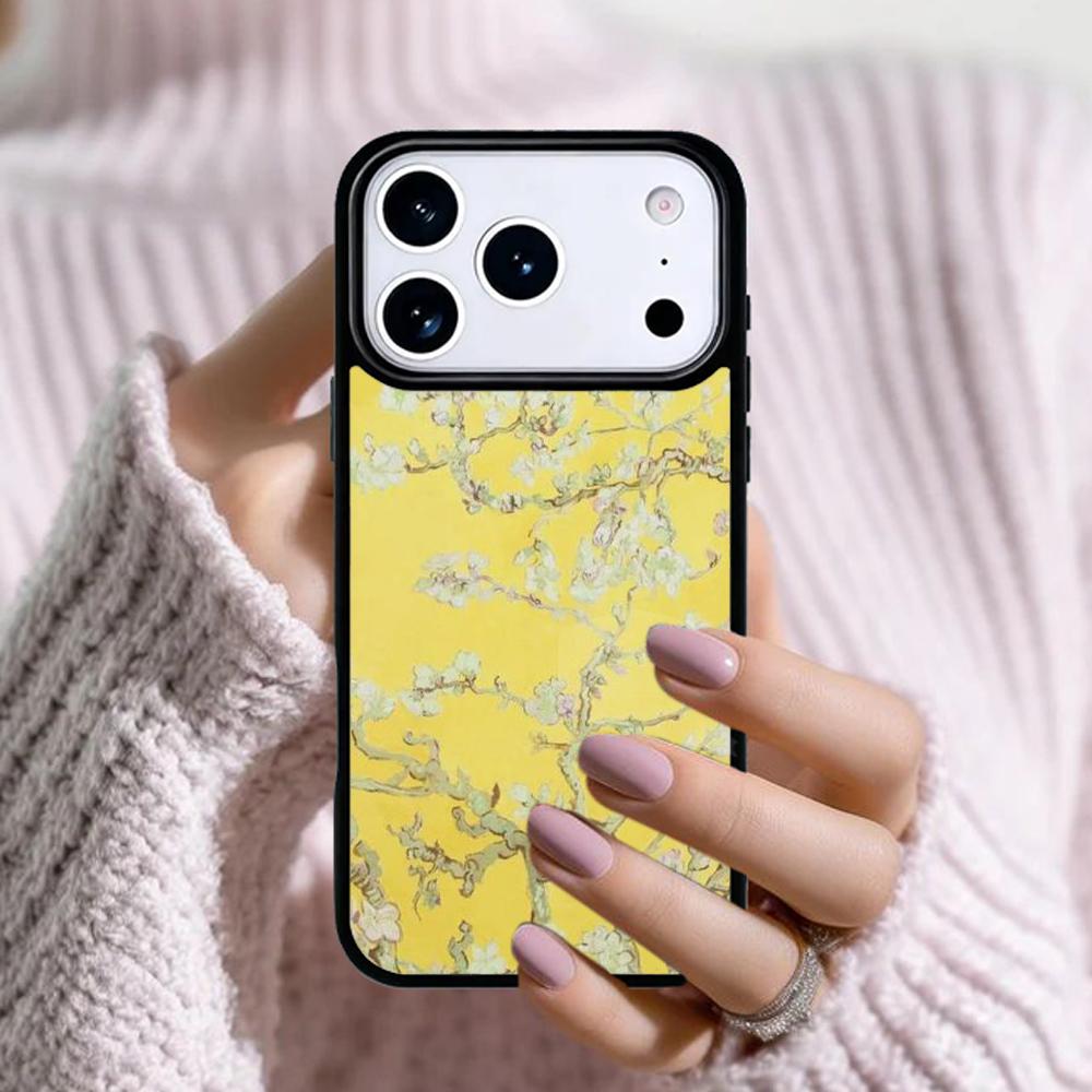 Blossoming Almond Tree Soft Phone Case For Apple iPhone 17 Air 16E 15 14 Plus 13 12 11 Pro Max Mini Funda Cover