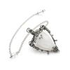 Crystal Pendulum Pendant Necklace Natural Stone Gemstone Charm Women Fashion OL Style Copper Plated Jewelry