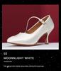 Scarpe Professionali da Ballo per Donna con Tacco Medio-Alto e Suola Morbida per Tango & Valzer