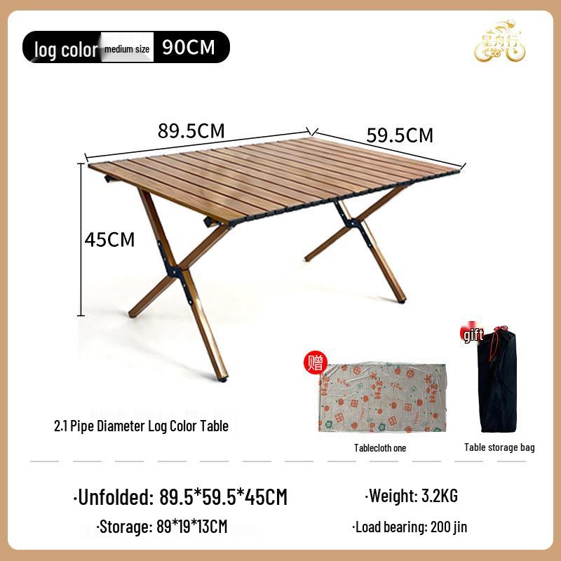 Portable Carbon Steel Foldable Picnic & Camping Table