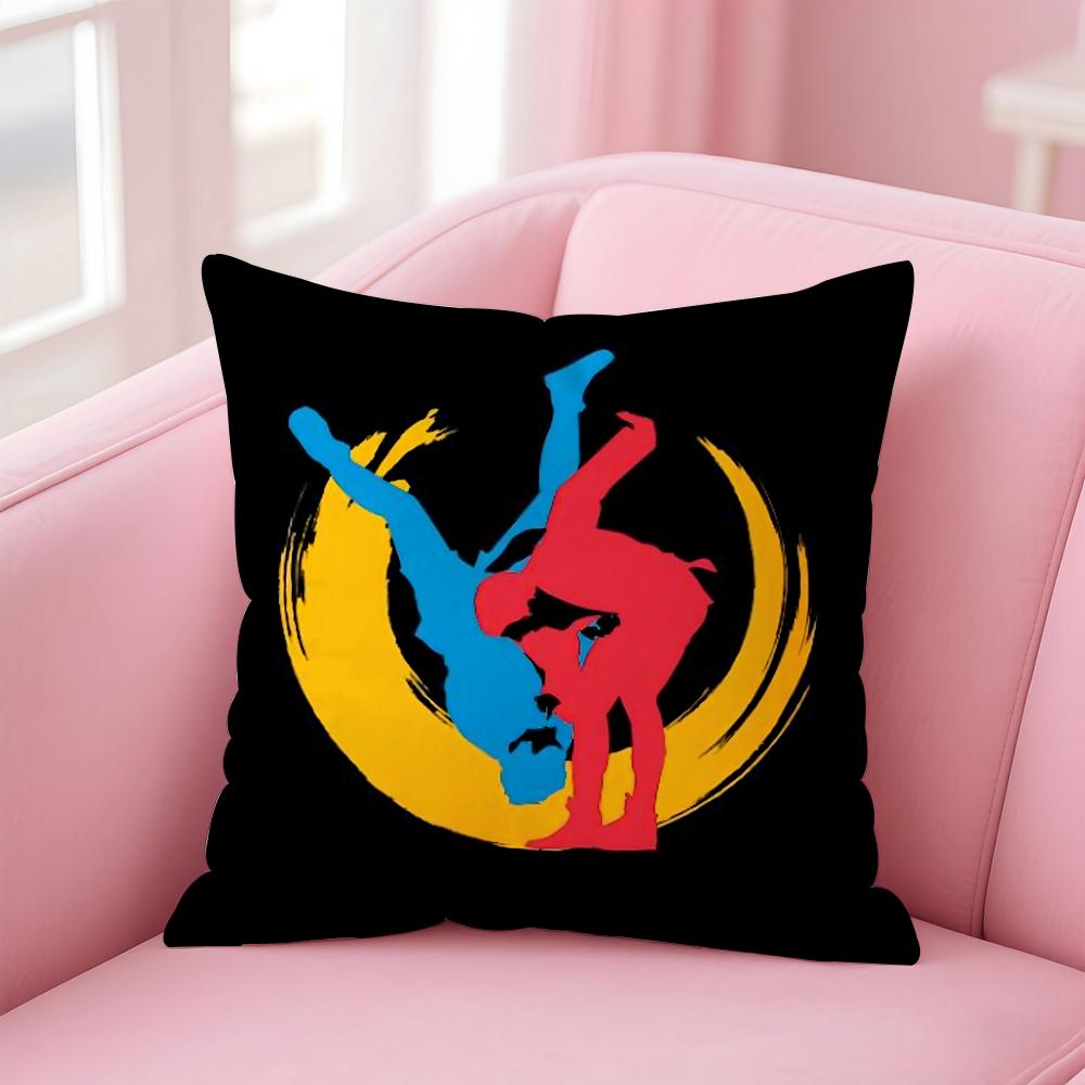 Sportovní Judistické Bojové Umění Povlak na Polštář Domů & Auto Víceúčelový Povlak na Polštář - Oboustranný, Měkký & Odolný pro Každodenní Použití