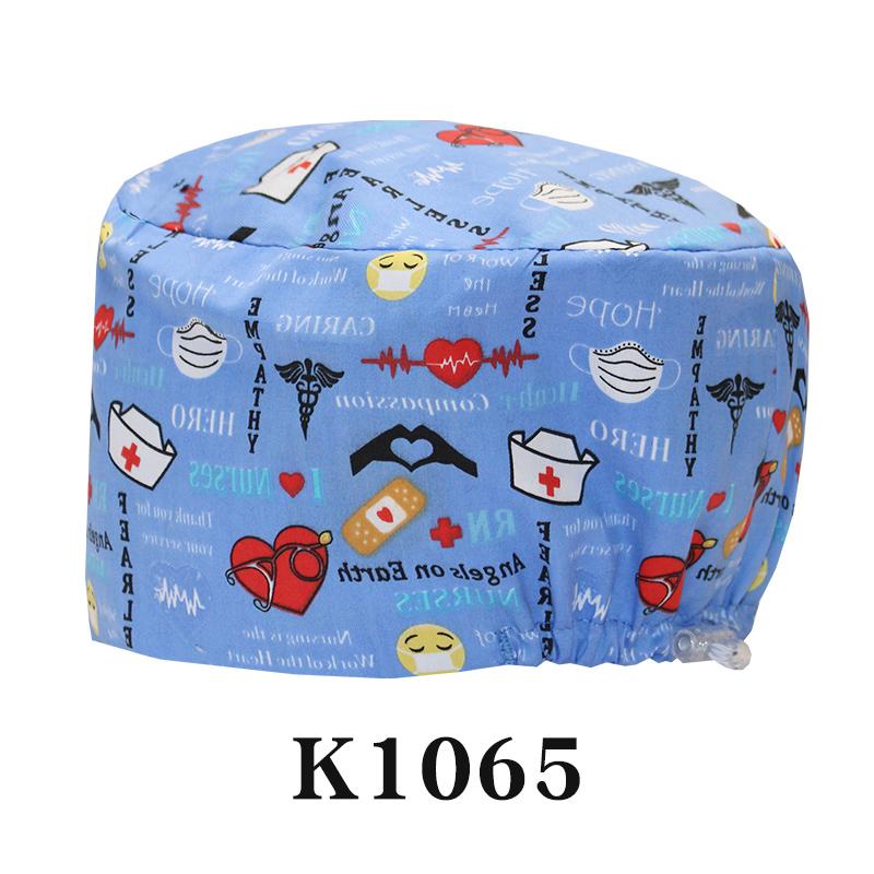 Fashionable Digital Printed Medical Hats for Women Men Breathable Soft Nursing Caps TOOTH Pet Clinic Surgical Scrubs Hat