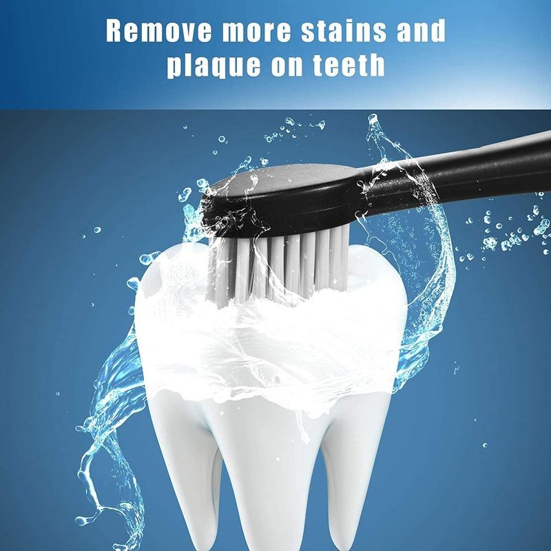 6 Modes Electric Toothbrushes for Adults Kids Smart Timer Rechargeable Whitening Toothbrush IPX7 Waterproof 4 Brush Head