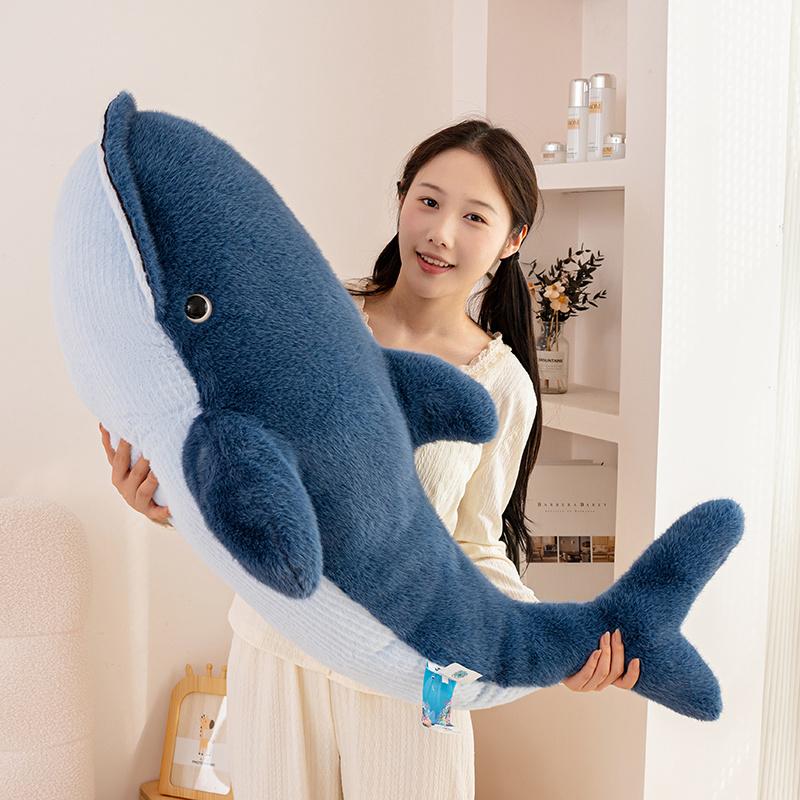 Cute Soft Simulation dolphin whale Plush Toys Kawaii Stuffed Kids Children Boys Girls Lovely Animal Pillow for Birthday Gifts