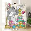 Tom Jerry Christmas Tapestry Wall Hanging Festival Home DecorationsBlanket Flannel Throw Blanket for Sofa, Bed, Travel, Camping, Office