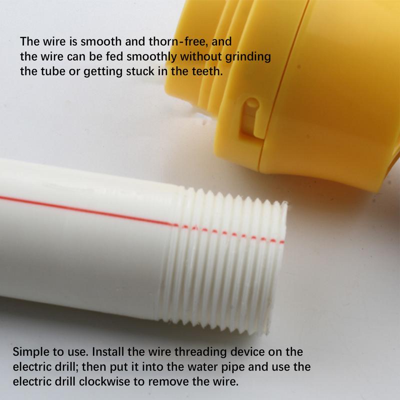 PVC thread making tool 6Pcs/set pipe circular mold kit with 3 molds electric drill water pipe cutter pipe threading tool