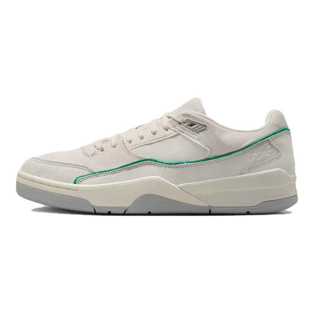 Jordan Flight Court Comfortable Versatile Breathable Low-Top Retro Basketball Shoes Men sneakers Off-White Green IH3365-030