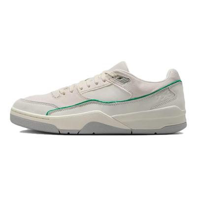 Flight Court Comode Versatili Traspiranti Basse Scarpe da Basket Retro Uomo sneakers Bianco Sporco Verde IH3365-030
