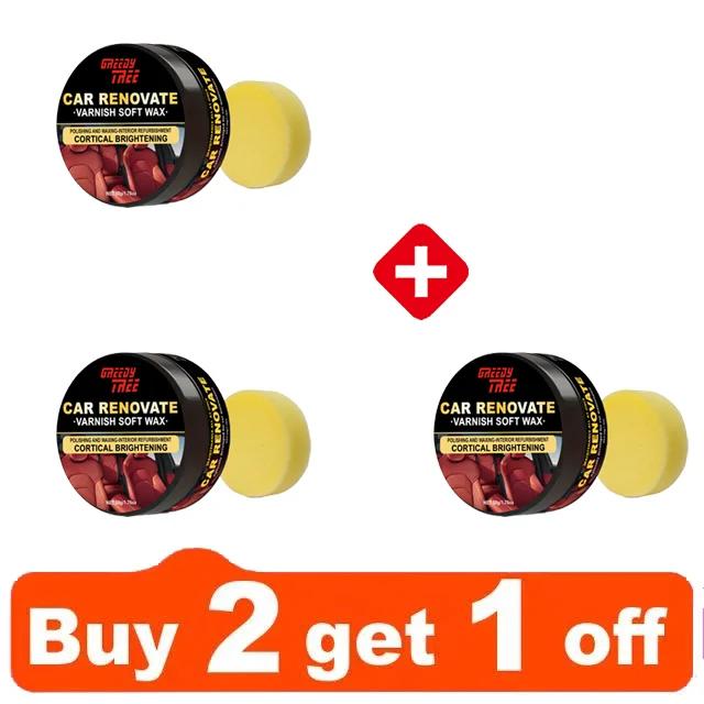 Q19 YC16 Car Plastic Restorer  Back To Black Gloss Auto Interior Leather & Panel Renewal Wax Automotive Polishing Wax