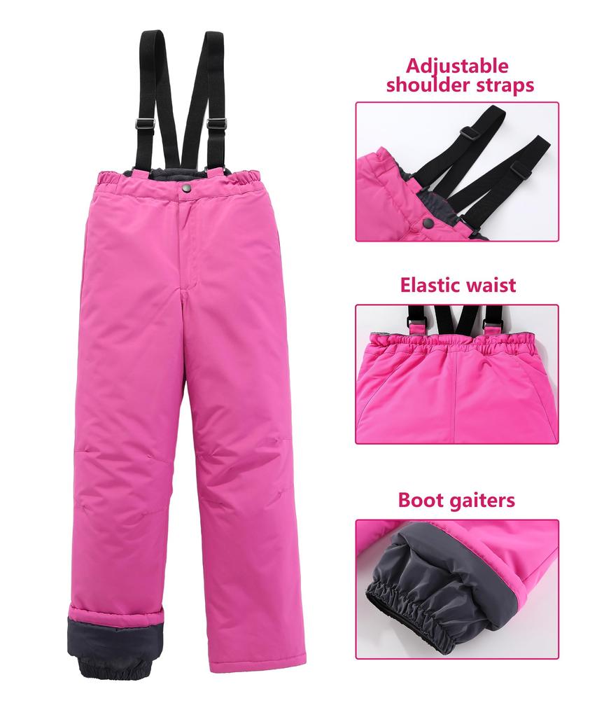 M2C Snowwear Ski Wear Snowboard Down Jacket and Cherry Blossom Size 130 Kids' Set, Wear, Girls' Pants, 2-Piece Set, Design,