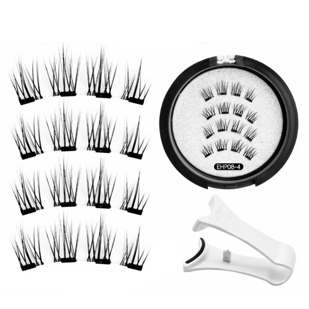 Natural Effect Magnetic Eyelashes 3D Beauty Eyelashes Supplies Reusable False Lashes  Daily Use
