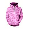 Autumn Winter Creative Colorful 3D Digital Printed Women's Loose Fitting Pullover Hoodies Fashionable Long Sleeved Hoodies