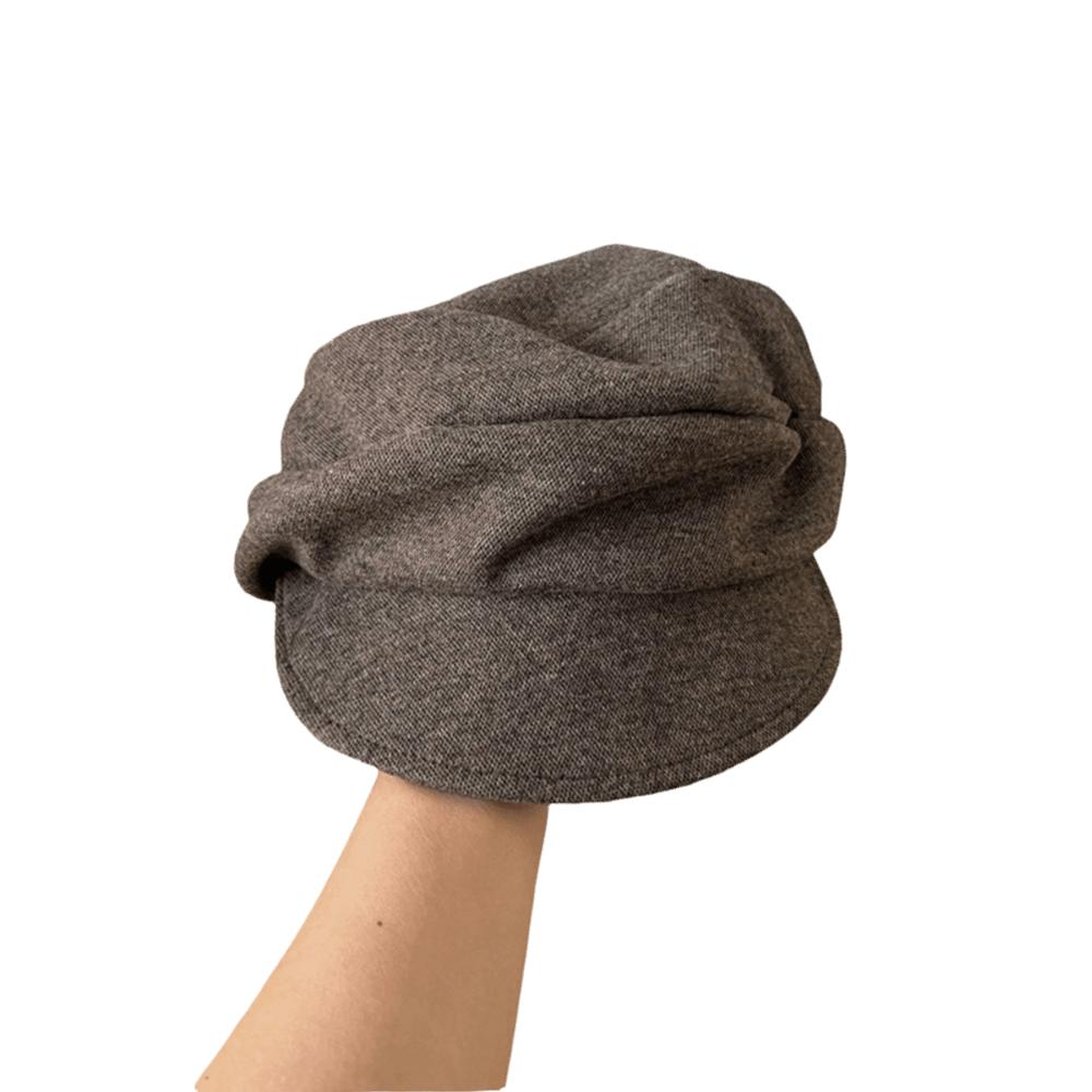 

Warm Winter Berets Hat Retro Plain Cap Fashion French Artist Hat Lady кавовий