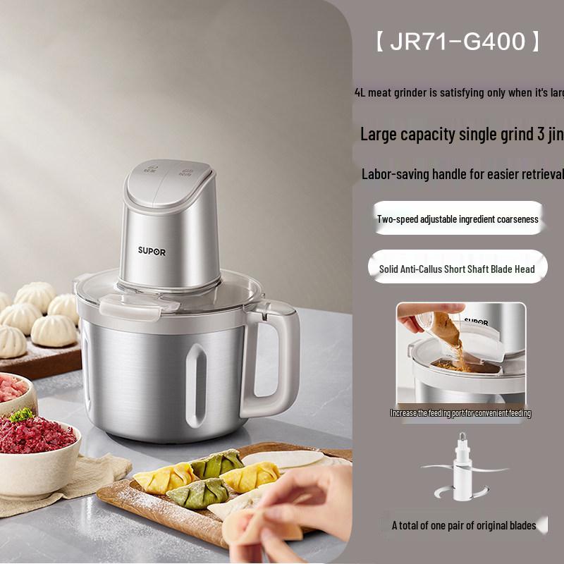 Supor 4L Large-Capacity Multifunctional Electric Meat and Vegetable Grinder for Home Use
