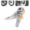 Tyre Inflator Gauge Fitting Clip On Ball Foot Air Chuck Tire Repair Kit