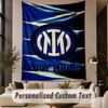 Custom Text Tapestry Inter Milan Print Wall Tapestry Indoor Living Room Wall Decor