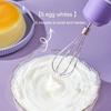 Electric Egg Beater Handheld Mixer USB-C Charging Cordless Whisk with Detachable Beaters 3 Speeds Modes Kitchen Tool for Baking Cooking